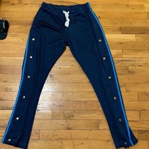 Blue rip away Jersey pants